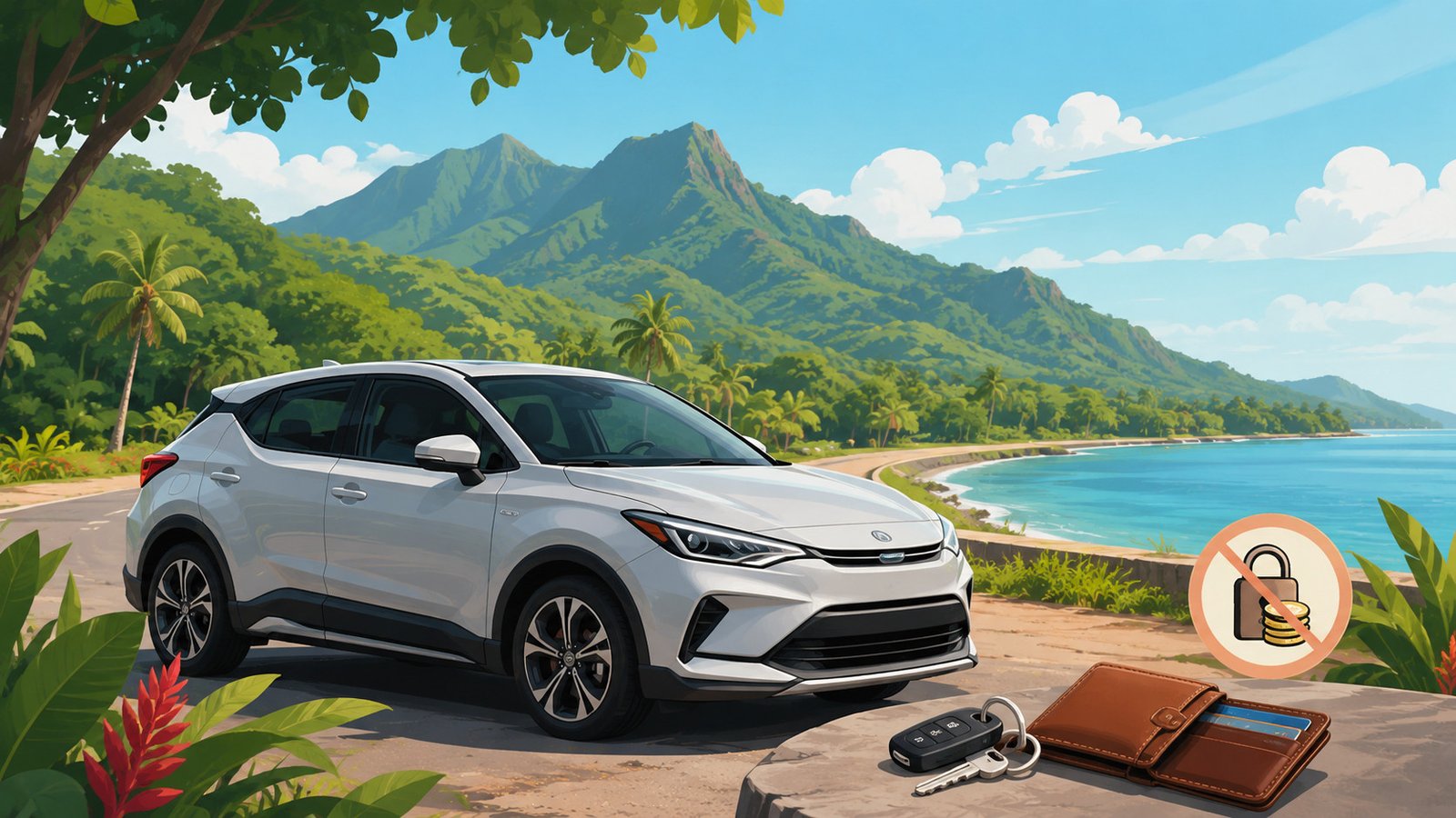 Location de voiture à Raiatea sans caution